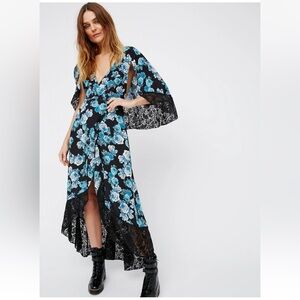 Free People Midnight Garden cape floral and lace 2